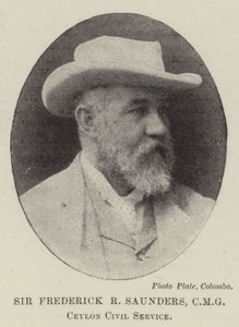 Sir Frederick R Saunders, CMG, Cejlon Civil Service autorstwa English Photographer