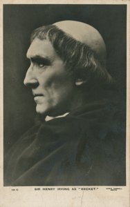 Sir Henry Irving jako Becket autorstwa English Photographer