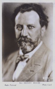 Sir Henry Wood, angielski dyrygent (zdjęcie czarno-białe) autorstwa English Photographer