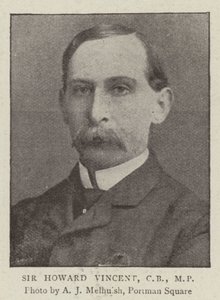 Sir Howard Vincent, CB, MP autorstwa English Photographer