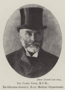 Sir James Dick, KCB, były dyrektor generalny, Departament Medyczny Marynarki Wojennej autorstwa English Photographer
