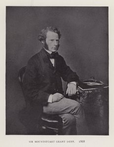 Sir Mountstuart Grant Duff, 1868 r. autorstwa English Photographer