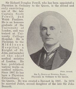Sir R. Douglas Powell, baronet, lekarz zwyczajny królowej autorstwa English Photographer