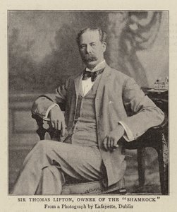Sir Thomas Lipton, właściciel Shamrock autorstwa English Photographer