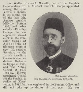Sir Walter F. Mieville, KCMG autorstwa English Photographer