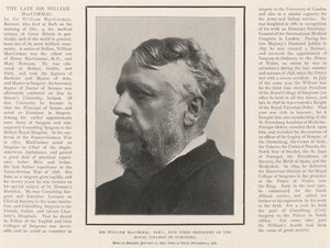 Sir William MacCormac, baronet, pięciokrotny prezes Królewskiego Kolegium Chirurgów autorstwa English Photographer