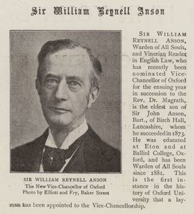 Sir William Reynell Anson autorstwa English Photographer