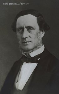 Sir William Sterndale Bennett, angielski kompozytor, dyrygent i pianista (zdjęcie czarno-białe) autorstwa English Photographer