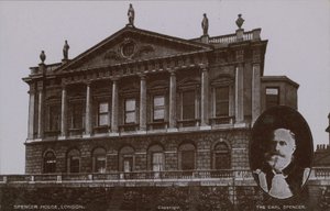 Spencer House, Londyn z (wstawka) The Earl Spencer autorstwa English Photographer