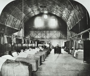Szpital St Thomass: tymczasowy oddział w Surrey Gardens Music Hall, 1868 autorstwa English Photographer