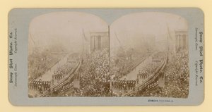 Stereoskopowy wydruk Diamentowego Jubileuszu Królowej Wiktorii, 28 czerwca 1897 r autorstwa English Photographer