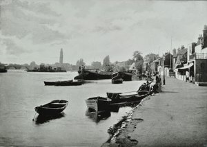 Strand-on-the-Green, Hounslow: widok ogólny, 1895 autorstwa English Photographer