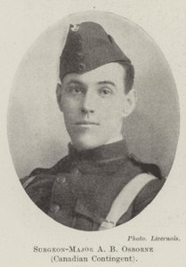 Chirurg-Major AB Osborne, kanadyjski kontyngent autorstwa English Photographer