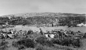 Zatoka Suvla, Gallipoli na Wzgórzu Czekoladowym, ok. 1915 r. autorstwa English Photographer