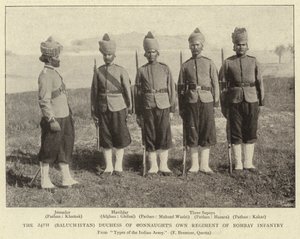 24. (Balochistan) własny pułk piechoty bombajskiej księżnej Connaught autorstwa English Photographer