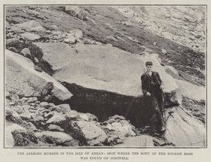 Domniemane morderstwo na wyspie Arran, w miejscu, gdzie na Goatfell znaleziono ciało Turystycznej Róży autorstwa English Photographer