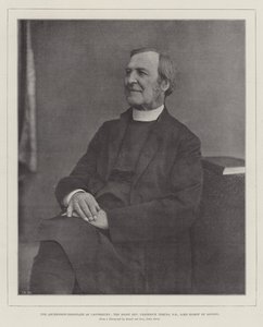 Arcybiskup-Desygnat Canterbury, Right Reverend Frederick Temple, DD, Lord Bishop of London autorstwa English Photographer