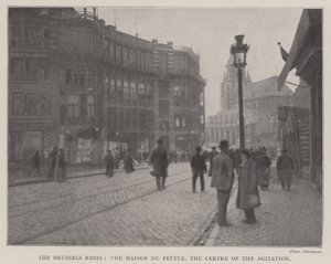 Zamieszki w Brukseli, Maison du Peuple, Centrum Agitacji autorstwa English Photographer