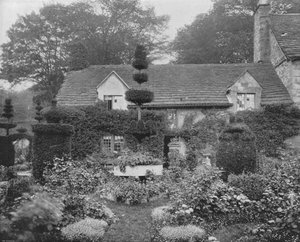 Chata w pobliżu Haddon Hall (zdjęcie czarno-białe) autorstwa English Photographer