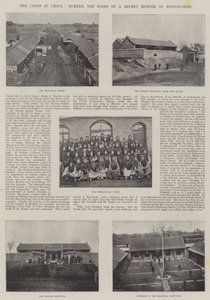 Kryzys w Chinach, Mukden, scena niedawnego morderstwa misjonarzy autorstwa English Photographer