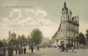The Cross Roads, Swiss Cottage, Londyn (kolorowe zdjęcie) autorstwa English Photographer
