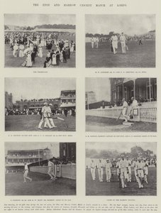 Mecz krykieta Eton i Harrow w Lords autorstwa English Photographer