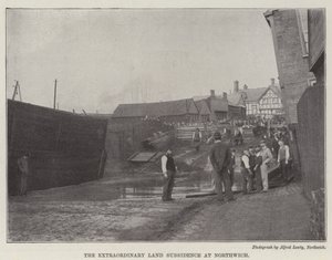 Nadzwyczajne osiadanie ziemi w Northwich autorstwa English Photographer