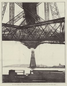 Forth Bridge, Queensferry North Cantilever, Bottom Member i Garvie Main Pier (kwiecień 1889)