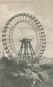 The Gigantic Wheel, Earls Court, Londyn autorstwa English Photographer