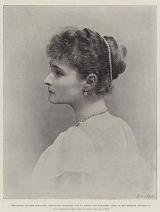 Wielka księżna Aleksandra Fiodorowna (księżna Alix z Hesji), oblubienica cesarza Mikołaja II autorstwa English Photographer