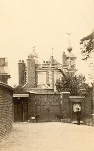 Obserwatorium w Greenwich i zegar galwaniczny autorstwa English Photographer