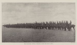 Imperialny Yeomanry z Hampshire, zmierzający do Republiki Południowej Afryki autorstwa English Photographer