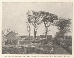 Dom przodków prezydenta McKinleya, Conagher, niedaleko Ballymoney, Antrim autorstwa English Photographer