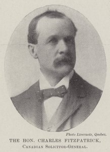 Szanowny Charles Fitzpatrick, kanadyjski prawnik generalny autorstwa English Photographer