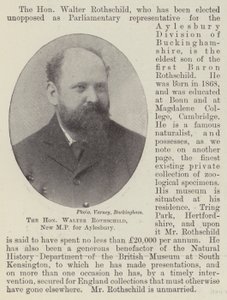 Szanowny Walter Rothschild, nowy poseł Aylesbury autorstwa English Photographer