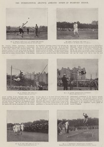Międzynarodowe amatorskie sporty lekkoatletyczne na Stamford Bridge autorstwa English Photographer