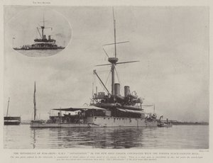 Niewidzialność okrętów wojennych, Dewastacja HMS w nowym szarym kolorze skontrastowanym z dawnym kadłubem pomalowanym na czarno autorstwa English Photographer
