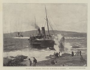 Isle of Man Parowiec Monas Isle on the Rocks w Castletown autorstwa English Photographer