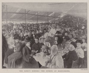 The Kings Dinner, goście w Marylebone autorstwa English Photographer