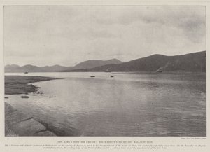 Kings Scottish Cruise, jacht Jego Majestys przy Ballachulish autorstwa English Photographer