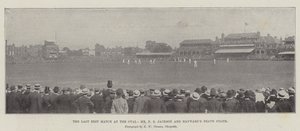 Ostatni mecz testowy na Oval, Mr F S Jackson i Haywards Brave Stand autorstwa English Photographer