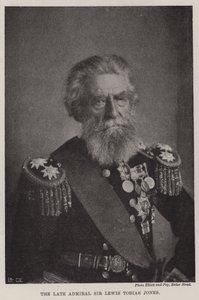 Nieżyjący już admirał sir Lewis Tobias Jones autorstwa English Photographer
