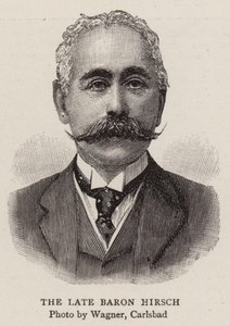 Zmarły baron Hirsch autorstwa English Photographer