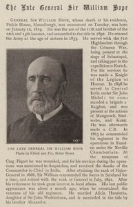 Zmarły generał Sir William Hope autorstwa English Photographer