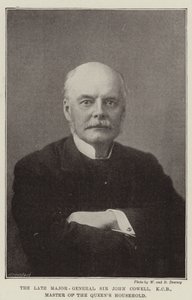 Zmarły generał dywizji Sir John Cowell, KCB, mistrz gospodarstwa domowego królowej autorstwa English Photographer
