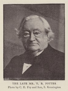 Późny pan T B Potter autorstwa English Photographer