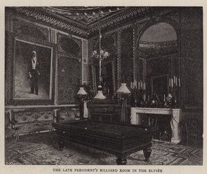 Sala bilardowa późnych prezydentów w Pałacu Elizejski autorstwa English Photographer