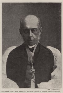 Późna prawica wielebny Anthony Wilson Thorold, biskup Winchester autorstwa English Photographer
