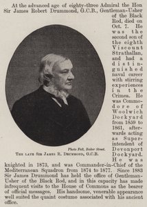 Późny Sir James R. Drummond, GCB autorstwa English Photographer