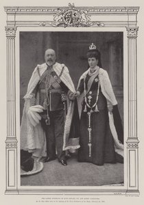 Najnowszy portret króla Edwarda VII i królowej Aleksandry